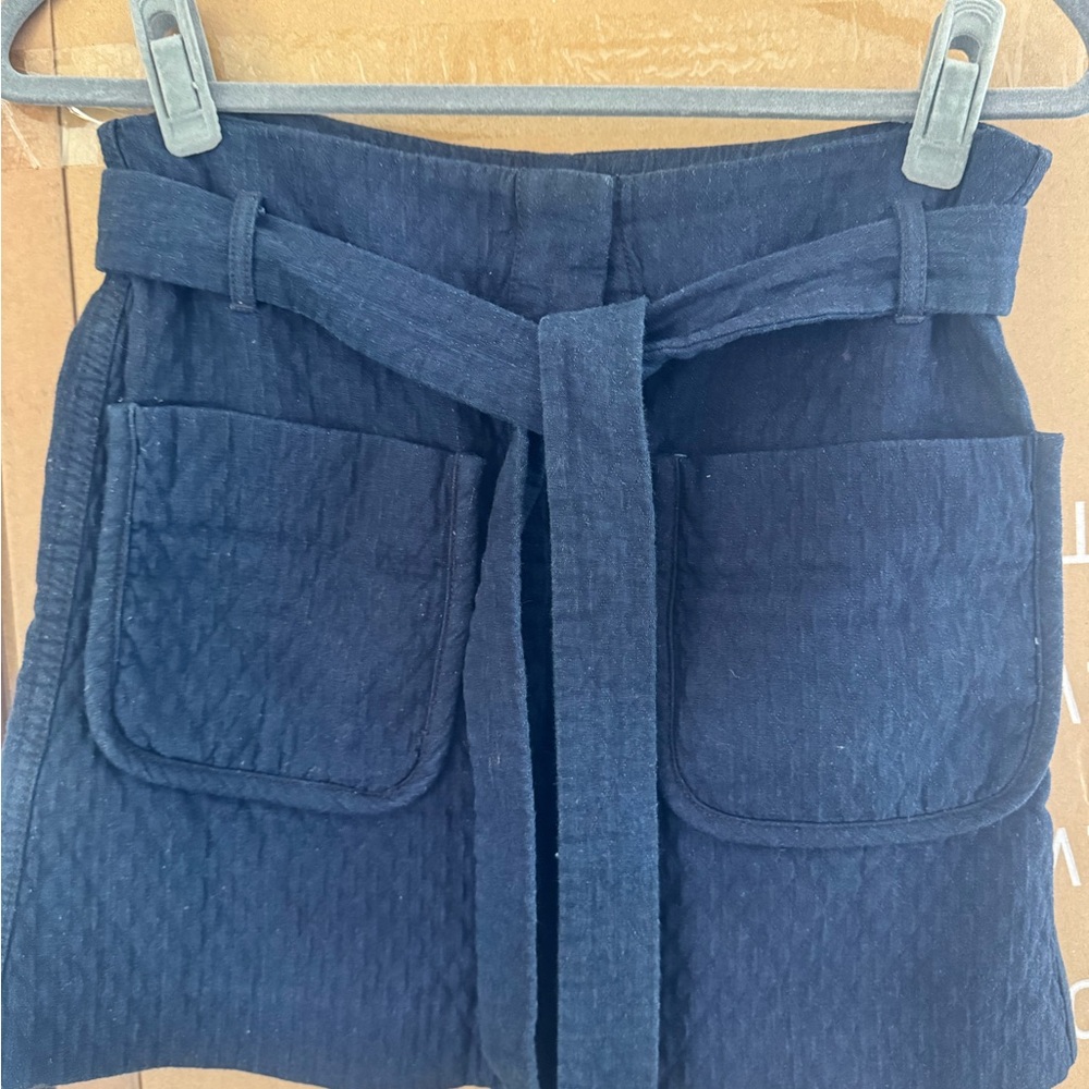 Rag & Bone Blue Esmond Navy Skirt - Picture 2 of 4